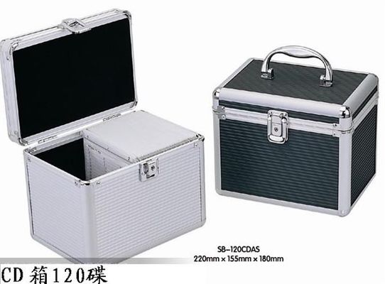 Scatole di stoccaggio del CD di casi di stoccaggio d'argento leggero di DVD e del CD per la casa