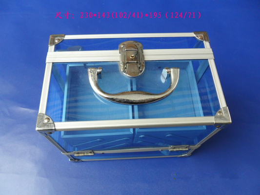 Cassette portautensili portatili del rivestimento di EVA, contenitori per esposizione dell'acrilico dell'organizzatore dei corredi di trucco